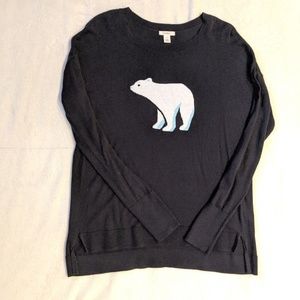 NWOT Knit Caslon Sweater Polar bear Graphic
